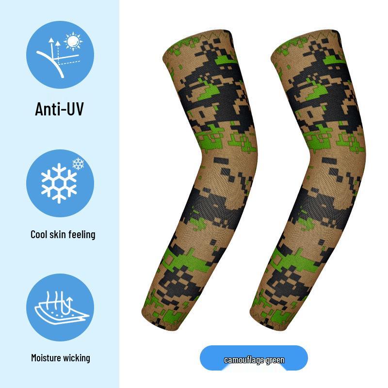 Dünne Anti-Pilling UV-Schutz Radsport-Armlinge für Kinder - Outdoor Eisseide Sonnenschutz-Ärmel