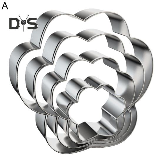 Non Stick 4Pcs/Set Biscuit Mold Heat Resistant DIY Dog Bones/Claws Cookie Mold Kitchen Utensils