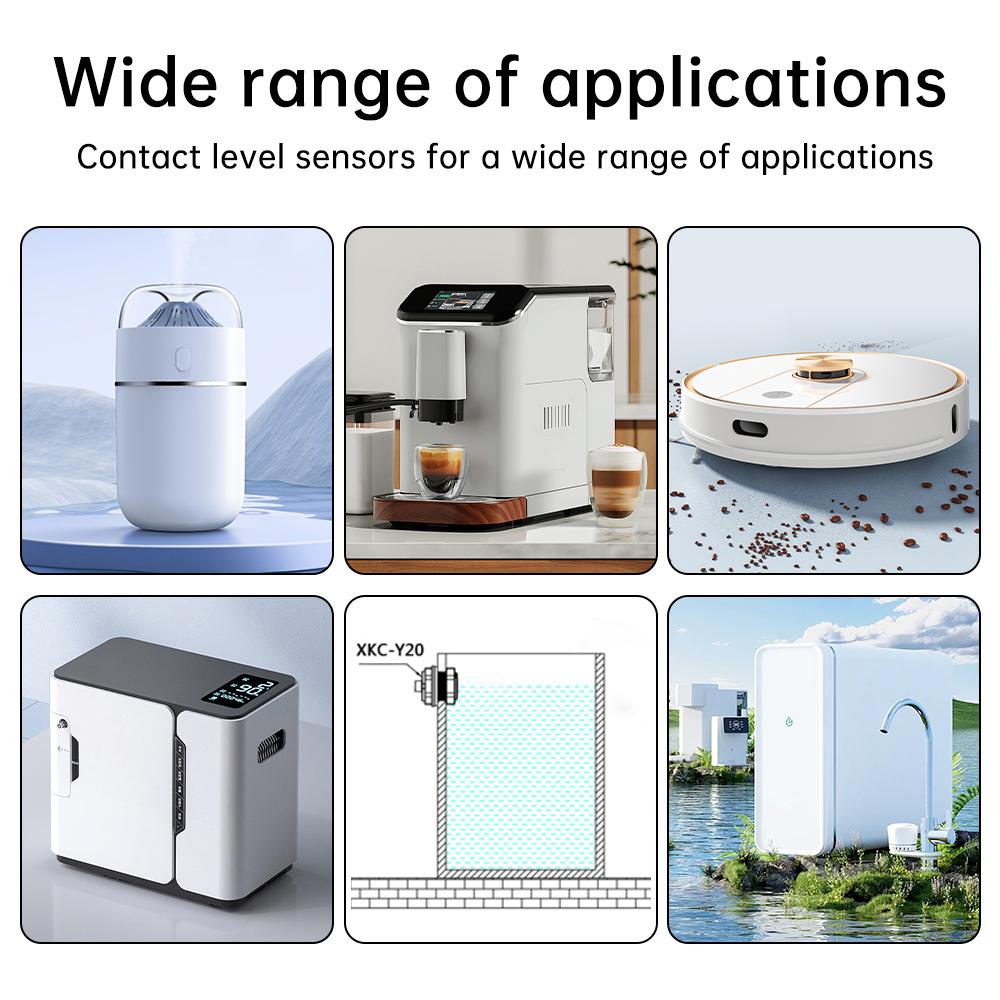 DC5-12V XKC-Y20 Photoelectric Liquid Level Sensor Contact Water Detection Sensor Switch Detector High and Low Level /PNN Output