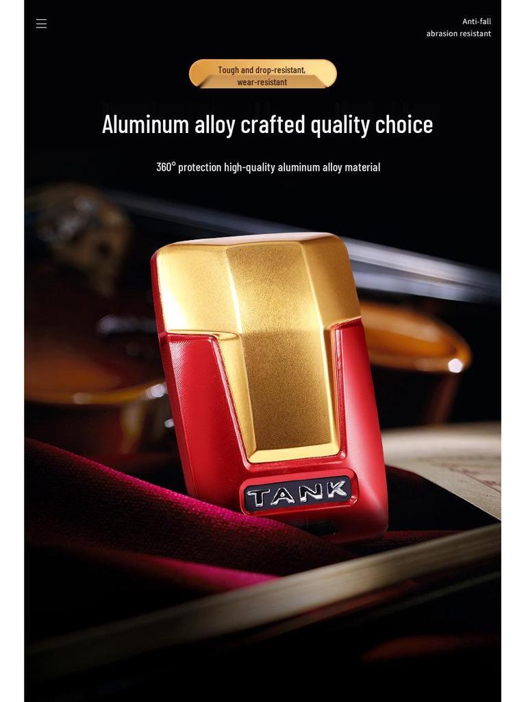 Tank 300/500 Aluminum Alloy Flip Key Case - Iron Man Edition