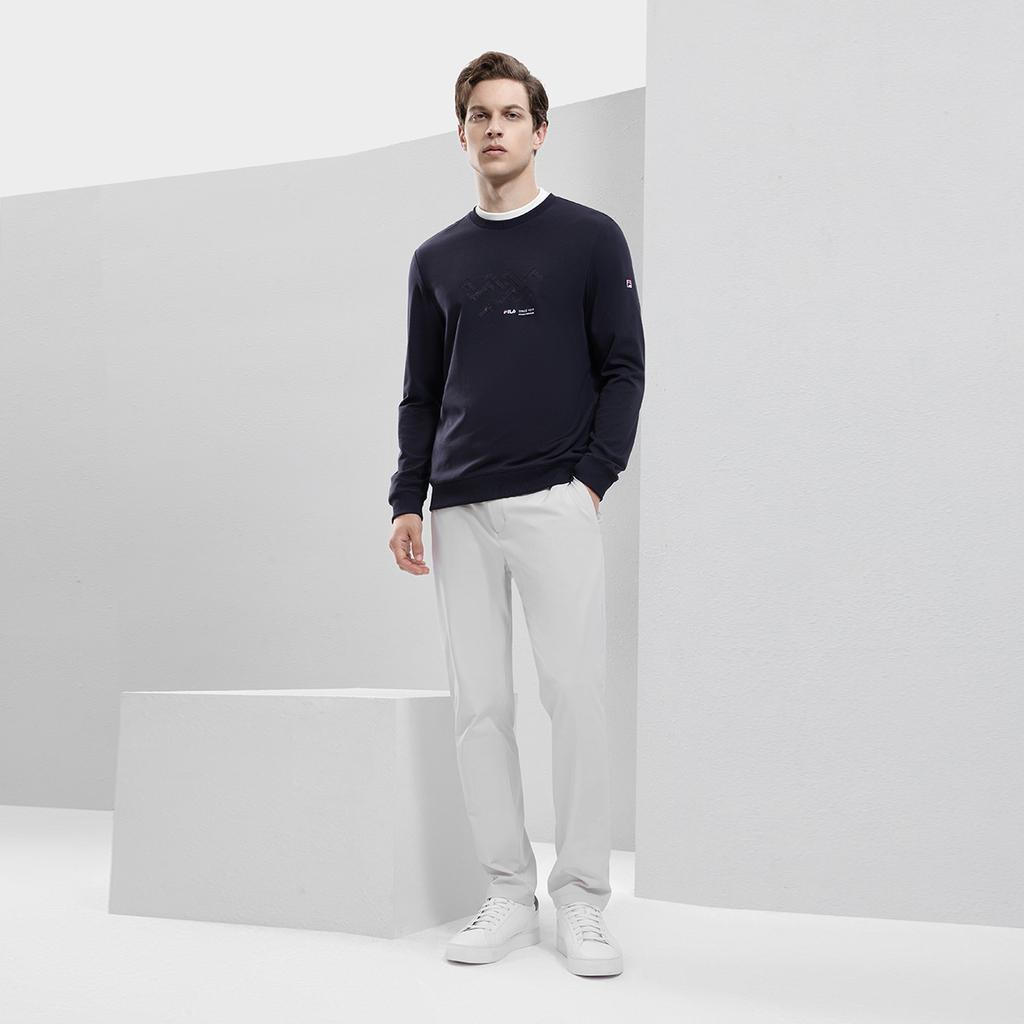 New FILA Sweatshirt Men's Legend Blue F11M331205F-NV