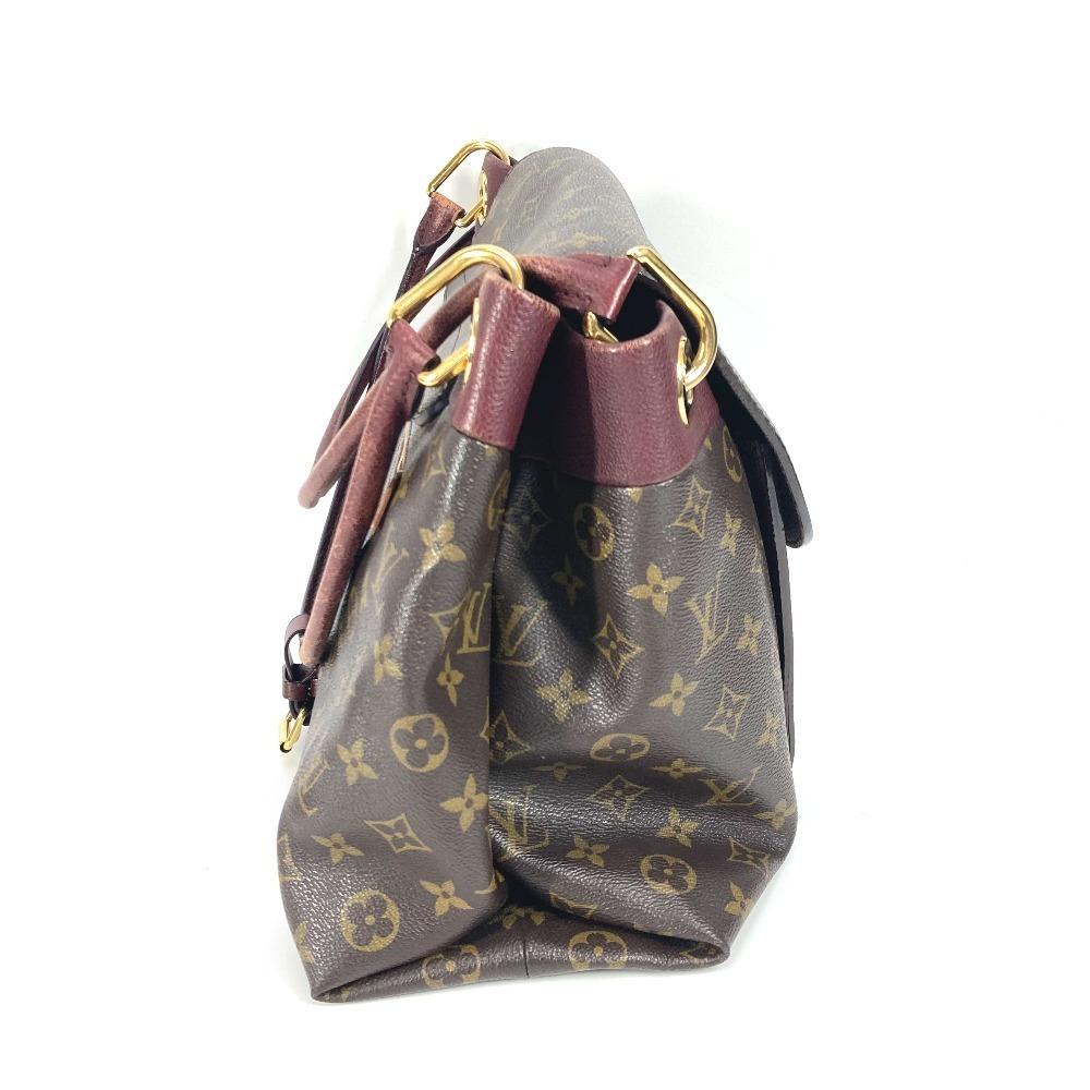Louis Vuitton M40579 Monogram Oramp Tote Bag Flap Shoulder Bag Brown/purple