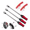 5PCS Heavy Duty Pry Bar Set High-Strength Auto Motorbike Tyre Spoon Suitable for Bike Bicycle Tire Repair