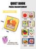 1 BUC Carte moale pentru bebeluși Montessori educație timpurie carte de pânză silențioasă Jucării educative pentru bebeluși de la 0-6 luni și mai mari Puzzle de iluminare