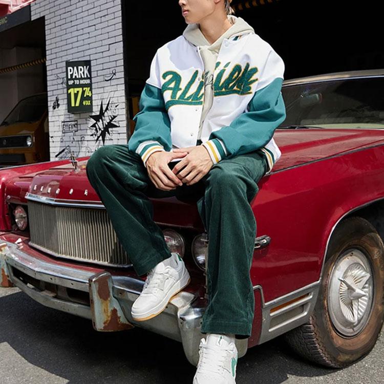 LiNing Straight Leg Knit Sports Pants With Multiple Pockets Men Bottoms Dark-Green AKXSC19-2