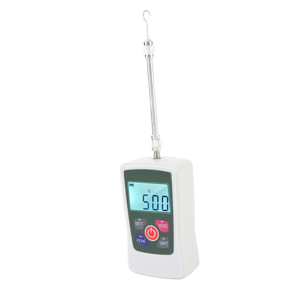 50N Digitales Kraftmessgerät Handheld Zug-Druck-Kraftmesser 3 Modi 4 Einheiten Hintergrundbeleuchteter Bildschirm Automatisch