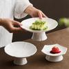 Ge Kiln Ceramic High-Foot Fruit & Snack Plate