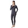 Women's Warm Lenzing Modal Autumn Underwear Set - Skin-Friendly Base Layer Top & Pants with Collar