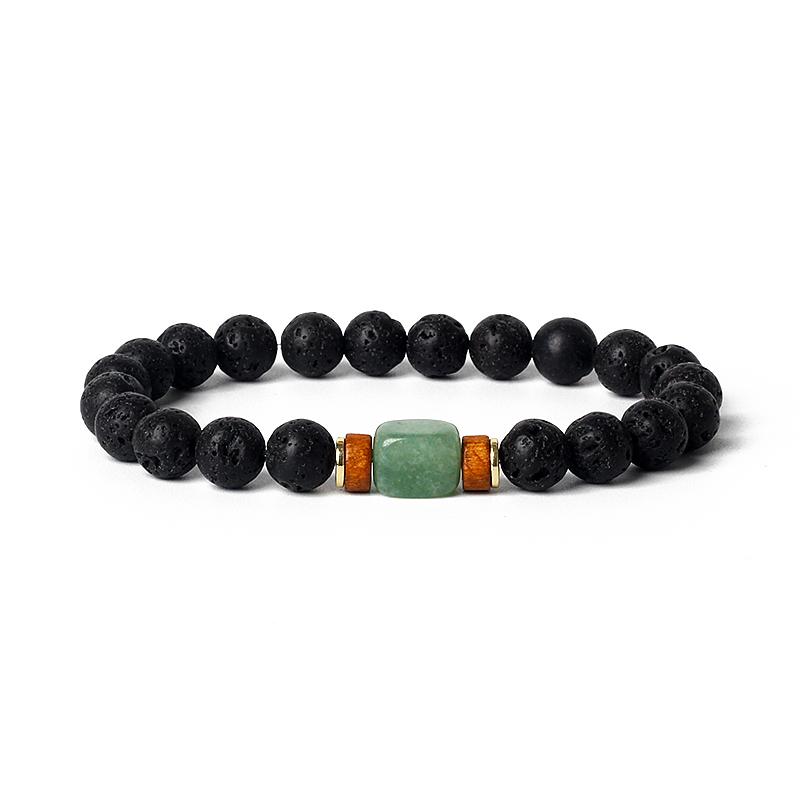 Lava Onyx Dzi Tibetan Buddha Bracelets Men Volcanic Stone Chakra Beads Diffuser Bracelet Women Vintage Meditation Amulet Jewelry