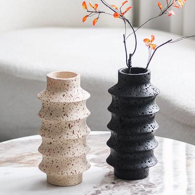 Retro Tiered Vases, American Industrial Style Flowerware, Modern Wabi-sabi Style Decorations, Creative Designer Art Ornaments