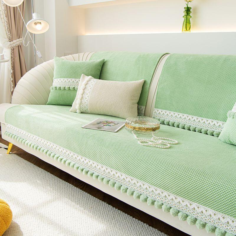 

Non-Slip Four Seasons Sofa Cushion Universal Solid Lace Cover JUEoth for Autumn and Winter Comfort 70*70cm