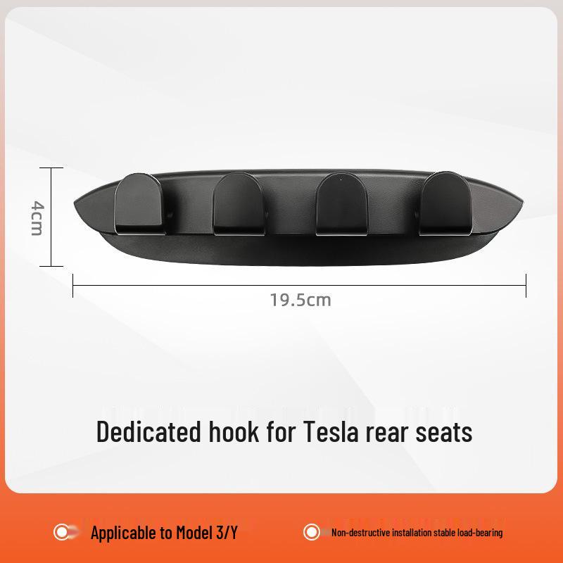 Tesla Model 3/Y Rear Seat Hook Car Interior Storage Accessory