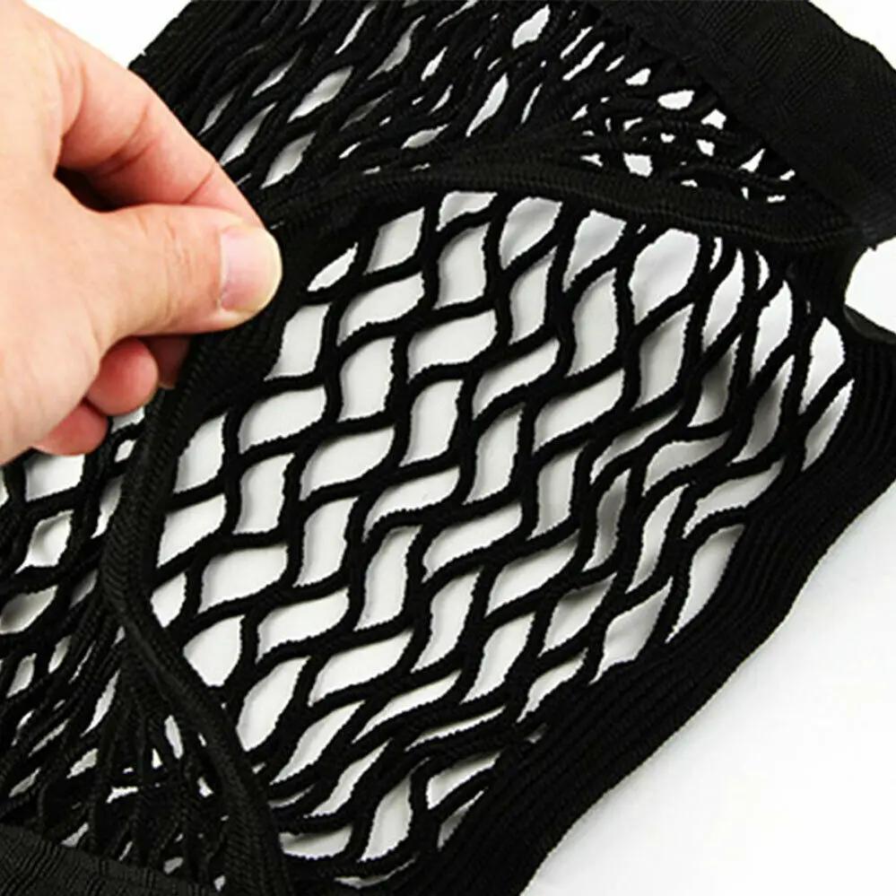 Car Seat Back Storage Bag Mesh Net Pocket Elastic Mesh Net Bag Car Tidy Cargo Rear Trunk Seat Storage Organizer