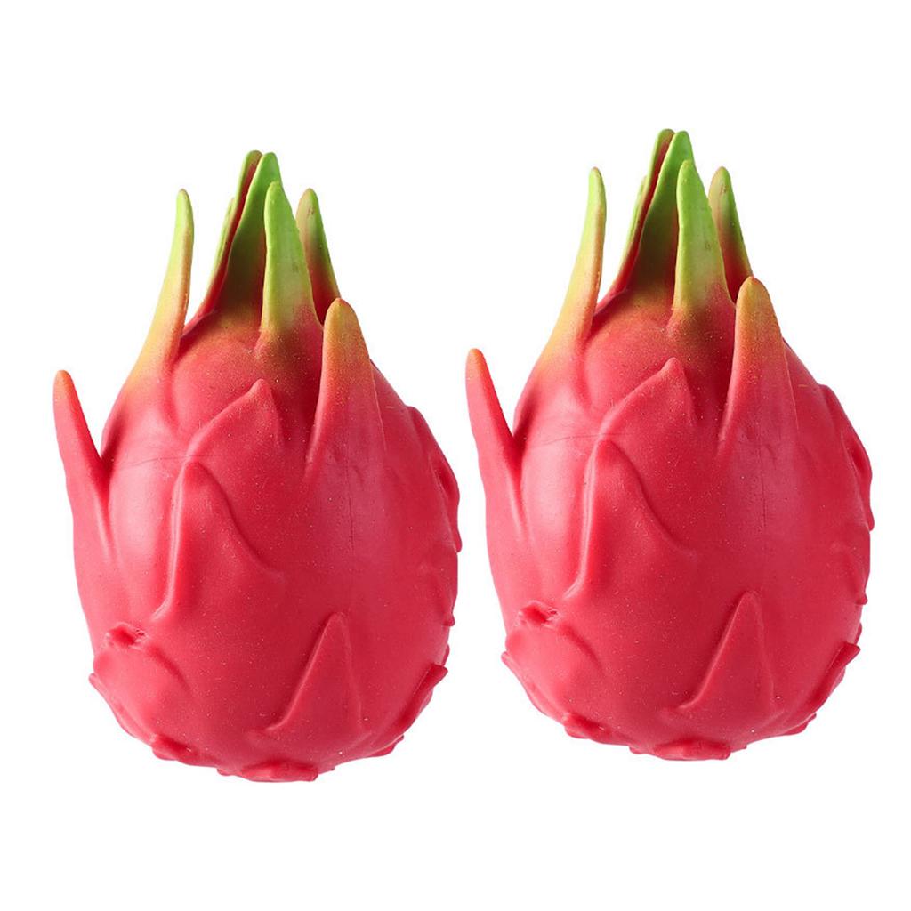 Dragon-Fruit Squishies Squeeze Toy Stress Anxiety Relief Sensory Play Food Shaped Slow-Rising Squishies Students Relaxation