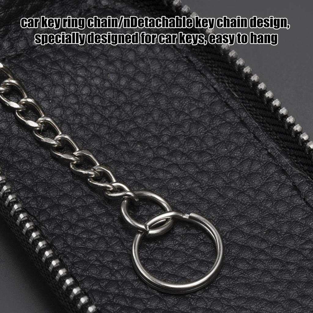 Key Pouch for Car Keys, Vehicle Keyring Zipper Bag, Car Key Fob Cover Case,