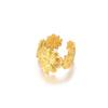 Unique Design Flower Rings For Women Geometric Stainless Steel Flower Opening Ring Gold Jewelry Gift Anillos