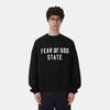Fear Of God Essentials SS25 90s Fit Fleece Crewneck Men Sweatshirt Jet-Black 192SP256550F