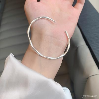 Gufa Mobius Bracelet, Full Silver 999, Young and Simple Charm Bracelet, Female Open Pure Silver Bracelet