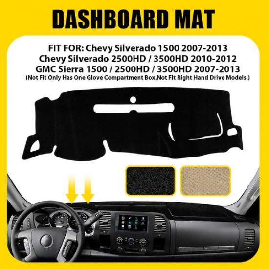 Dash Cover For GMC Sierra 1500 / 2500HD / 3500HD 07-13 Dashboard Dash Board Mat