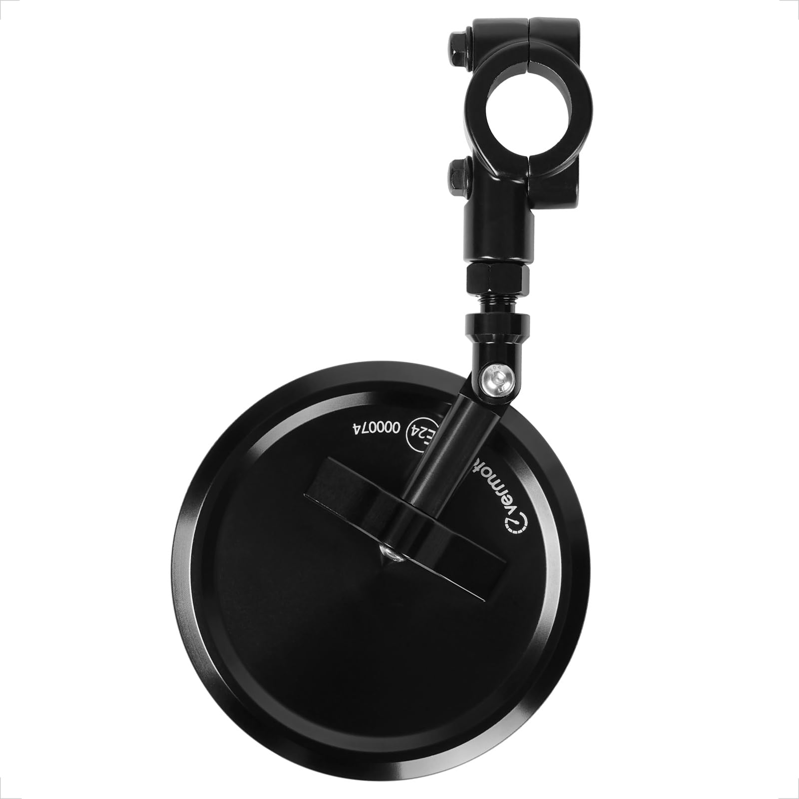 

evermotor Мотоциклетный Универсальный 22мм Руль CNC Алюминиевый Круглый Упаковка из 1 Зеркало, Зеркало, Зеркало, Левое/Правое, Регулируемое на 360 градусов, E-Mark в комплекте, чёрный