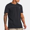 Under Armour Letter Logo Print Crew Neck Short Sleeve T-Shirt Men Tops Black 1382799-001