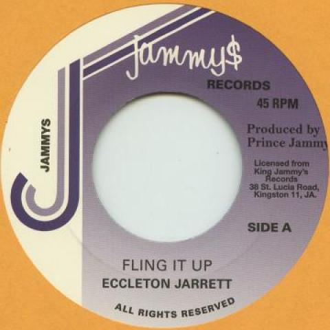 

7inch Record ECCLETON JARRETT - Fling It Up / Dub NONE Jammys 1984 UK Reggae, Ska & Dub Used