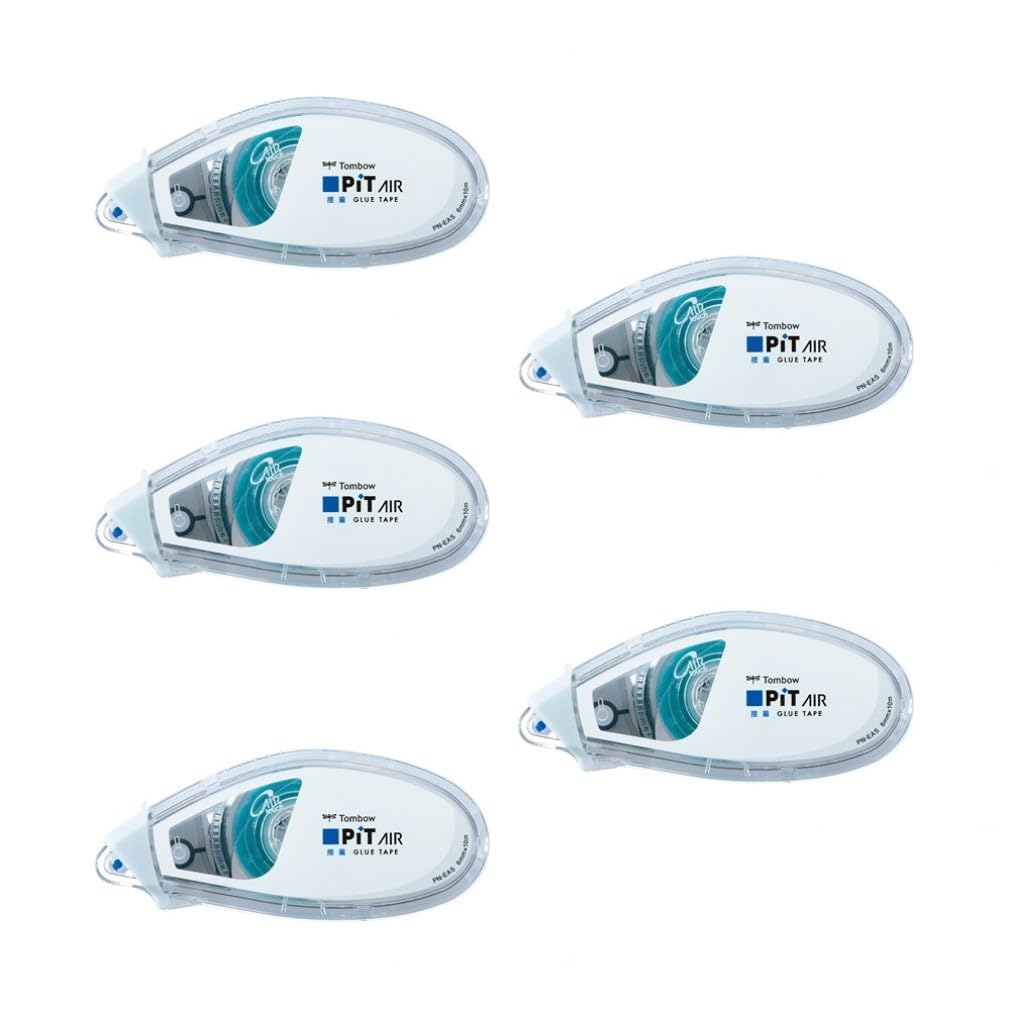 Tombow Pit Air Mini Tape White tape width x 10m Glue, (6mm tape), 5-pack, PN-EAS-5P белый