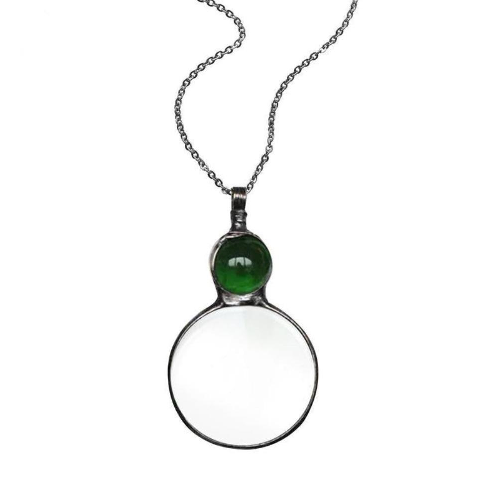 Reading Amplifier Reader Reading Magnifying Glass Pendant Fashion Lens Pendant Necklace Daily Wear