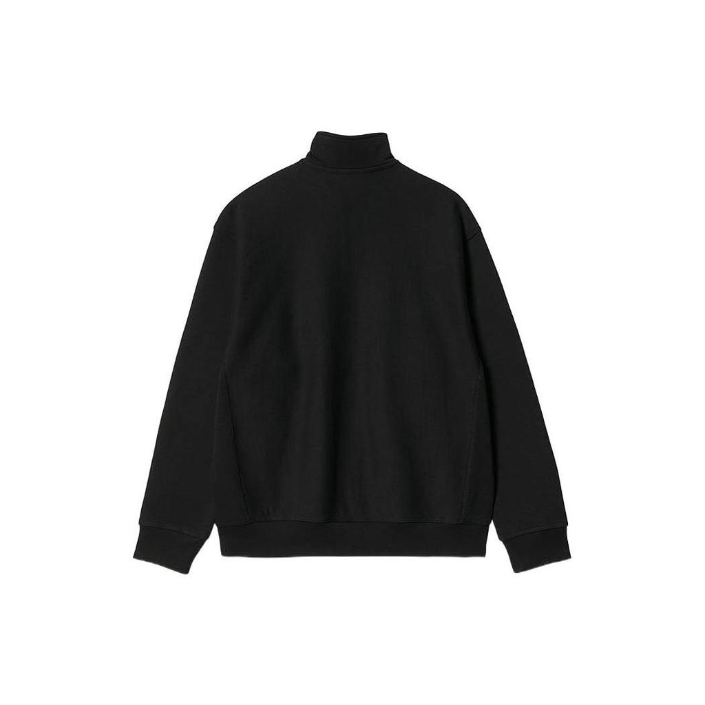 Carhartt WIP FW24 Half Zip American Script Sweatshirt Men sweatshirt Black I027014-89-XX