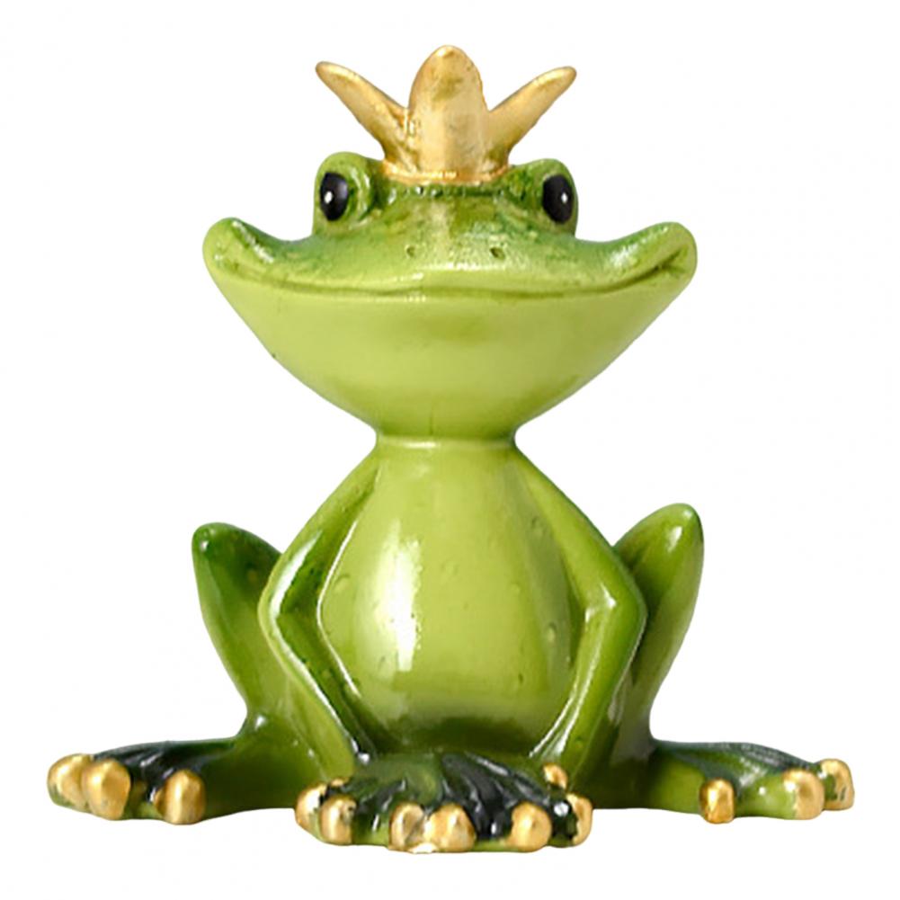 Cartoon Couple Frog Figurine Yoga Frog Statue Resin Sports Frog Sculpture Home Office Desktop Decoration Ornament