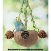 Natural Birdhouse Toy Parakeets Resting Bed Cage Hanging Swing Breeding Nest for Budgies, Lovebirds