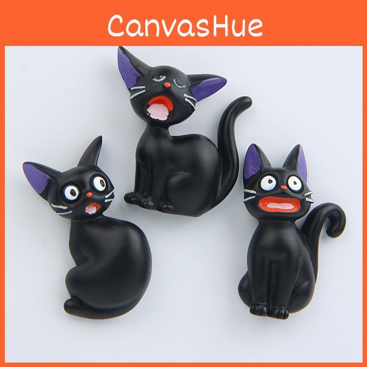 Service Kiki Delivery Jiji Cute Black Cat Magnetic Refrigerator Decoration