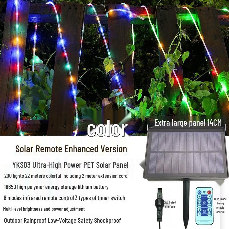 Solar LED Waterproof Christmas Fairy String Lights for Outdoor Decoration
