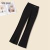 Tachi Women's High-Waist Elastic Flared Suit Trousers