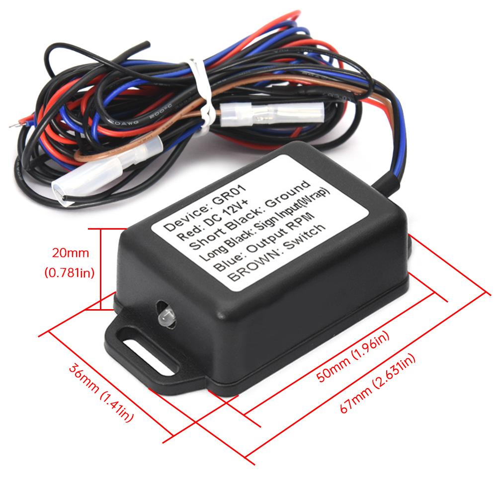AD Tachometer Sensor Adapter RPM Signal Adapter Tacho Meter for Car Boat Engines 4 Pulse per Round 12V Available Waterproof DR01