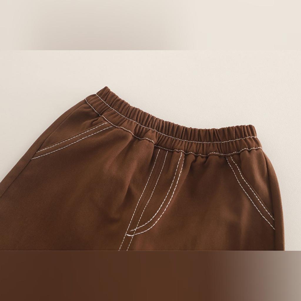 Kids Casual Long-Sleeve Set, Comfortable Daily Wear Outfits