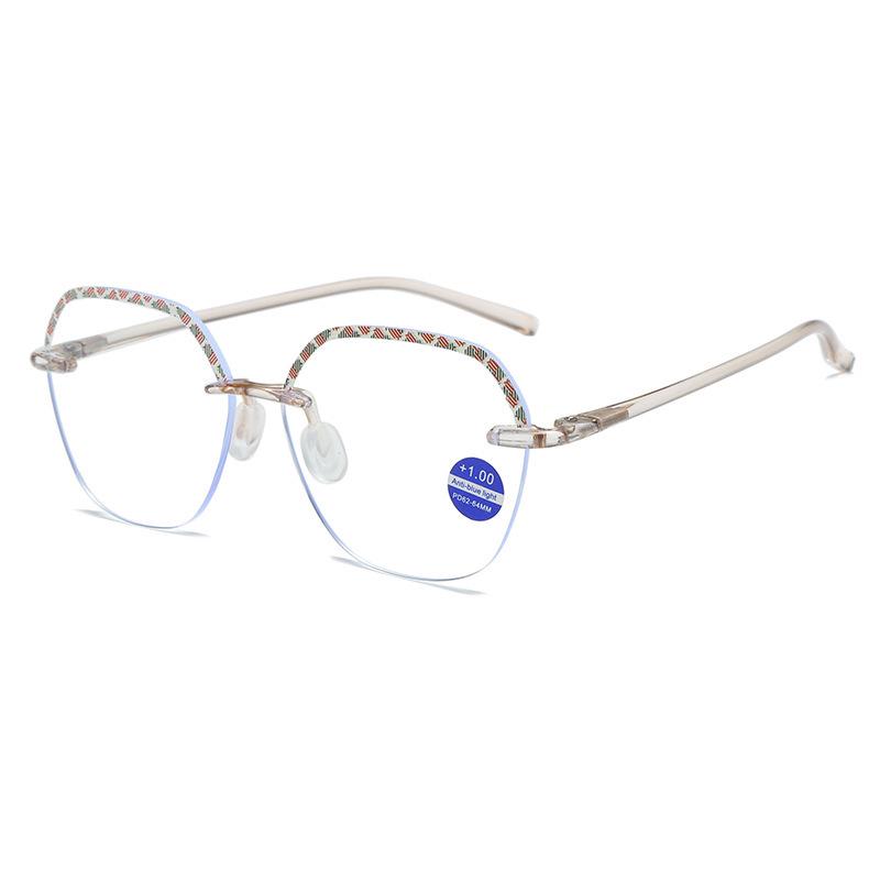 Versatile TR90 Rimless Anti-Blue Light Reading Glasses
