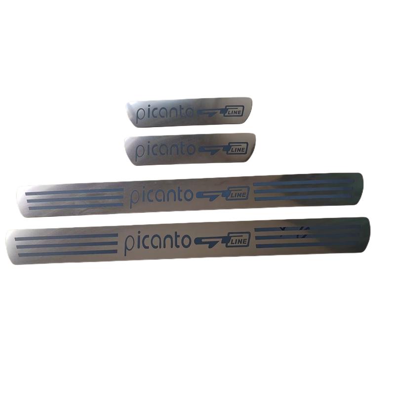 

Для Kia Picanto 2017-2022 Модифицированная накладка на порог Welcome Step Ультратонкая Декоративные детали двери автомобиля Аксессуары для интерьера