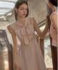 Julie And Kara 24Ss Collar 93 Secret Garden Sleeveless Juno Ribbon Tie Dress Pink