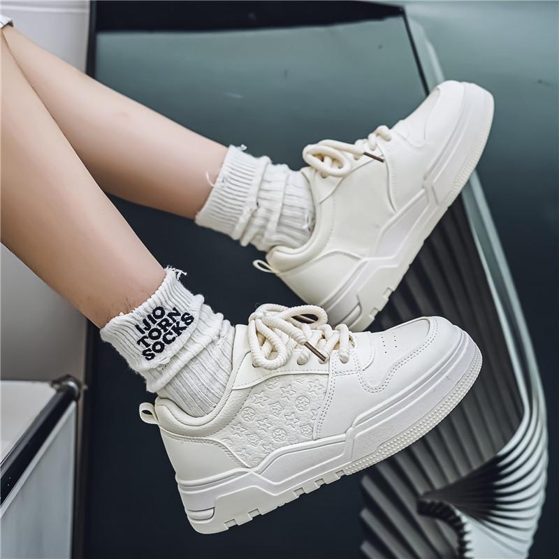 New Men And Women's Classic Fashion Low Top Thick Sole Skateboarding Breathable Shoes Students Boys Trending Comfortable Soft Sole Gym Sneakers