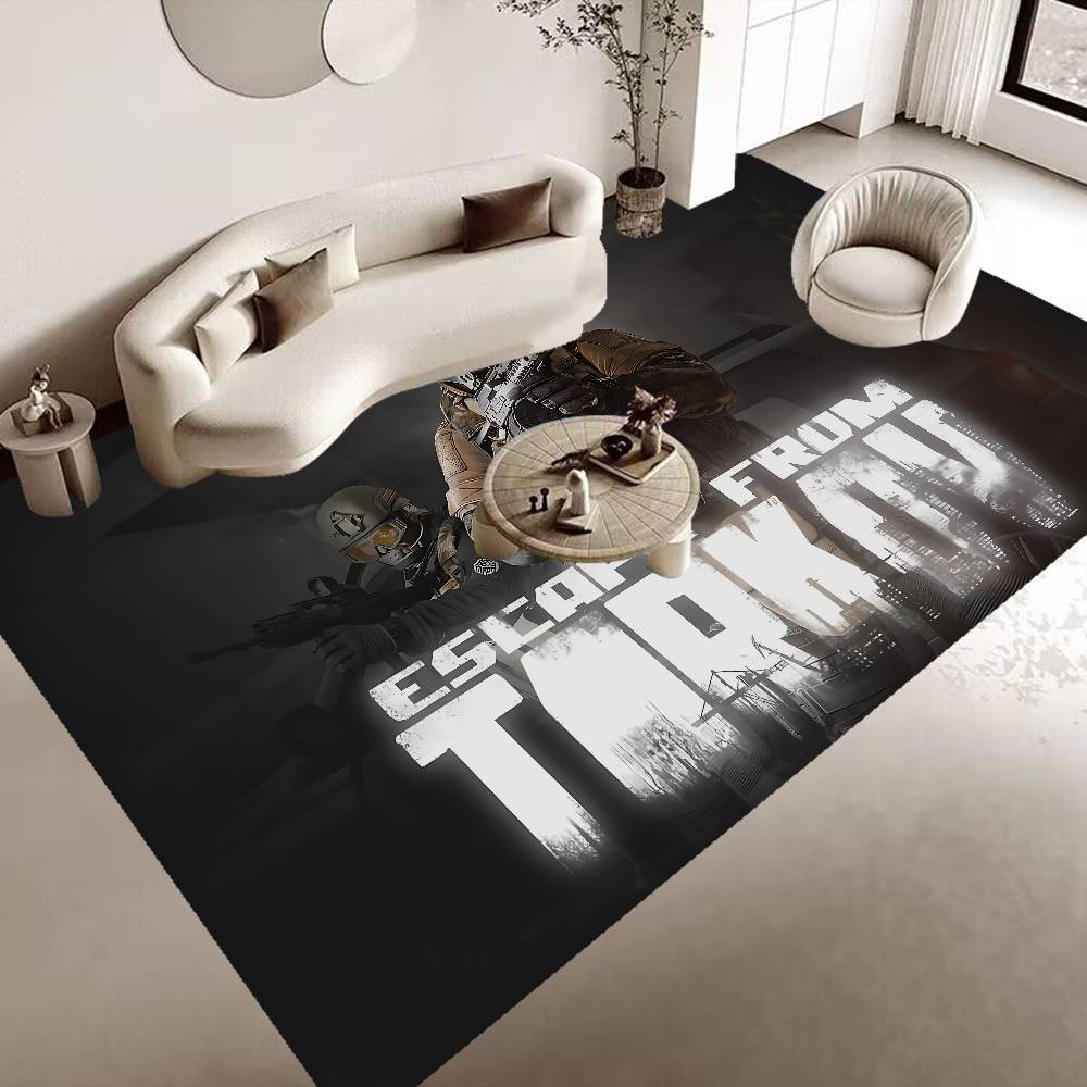 Game E-Escape From T-Tarkov Floor Mat Non-Slip Laundry Room Mat Laundry Decor Balcony Child Living Room Bedside Mats