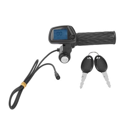 Throttle Integrated Display 48V Twist Throttle with LCD Display Replacement for Tuttio Soleil 01 Electric Dirt Bike
