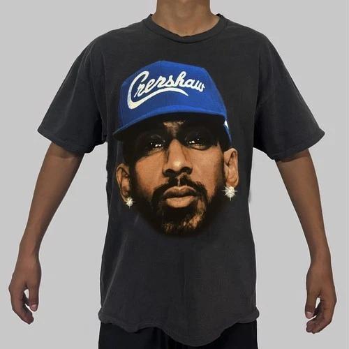 NIPSEY HUSSLE PIGMENT GREY T SHIRT M