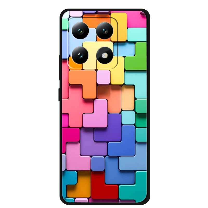 For Xiaomi 15T 5G Case Soft Silicone Black Phone Cover for Xiaomi 15T Pro 5G Cartoon Wolf Lion Bumper Dustproof Coque for Mi 15T