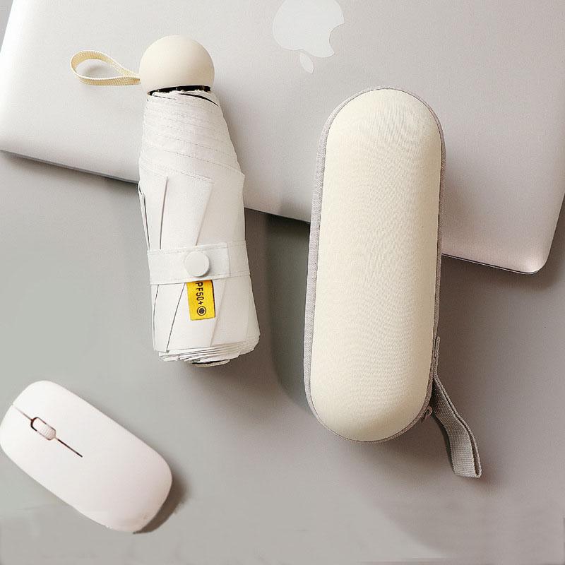 Dual-Use Compact Portable Sunshade, Pocket Capsule, UV Protection, Female Gift, Sunshade, Sun,5-section UMBRELLA