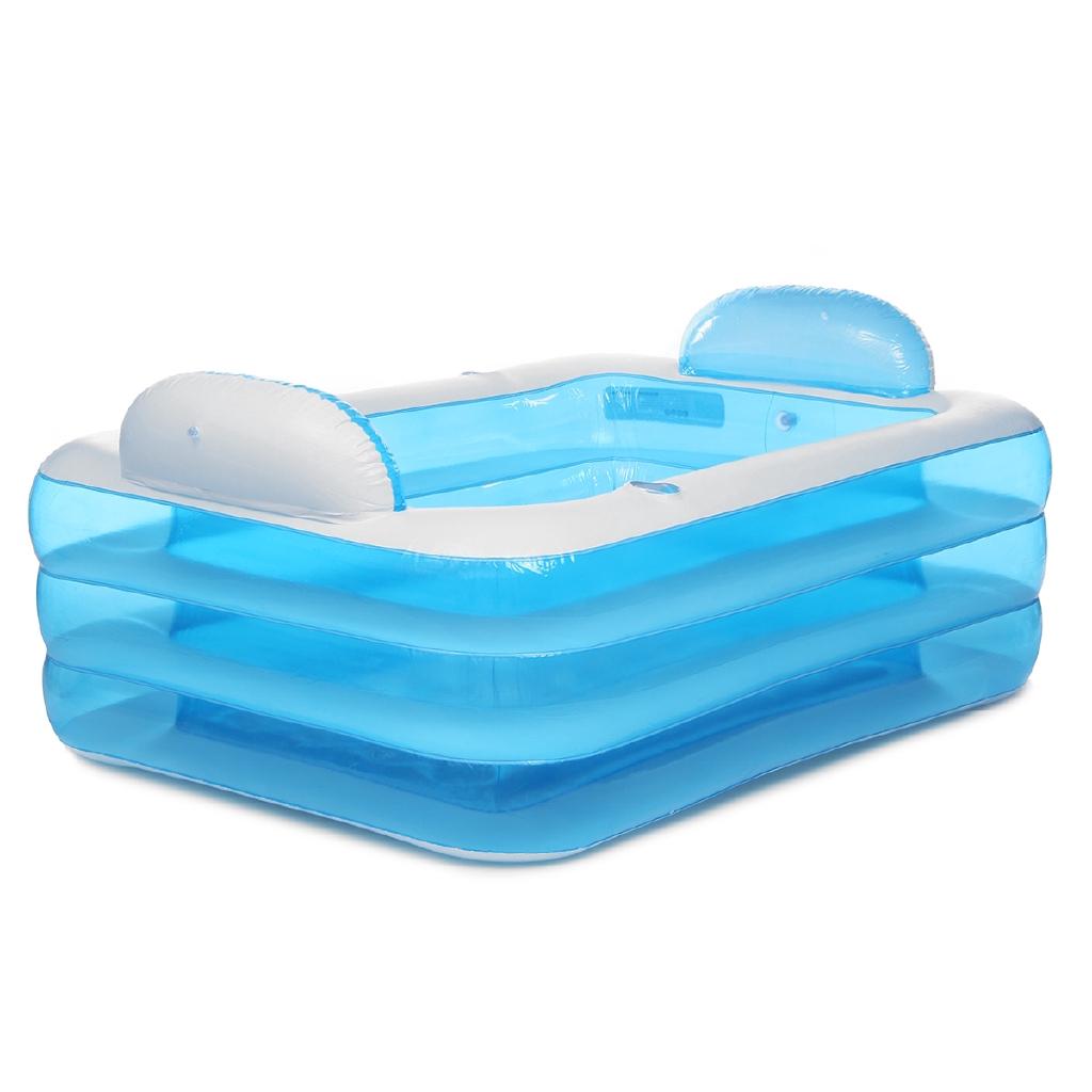 Summer Family Inflatable Swimming Pool Adults Kids Playing Pool Bathing Tub Outdoor Indoor 180cm