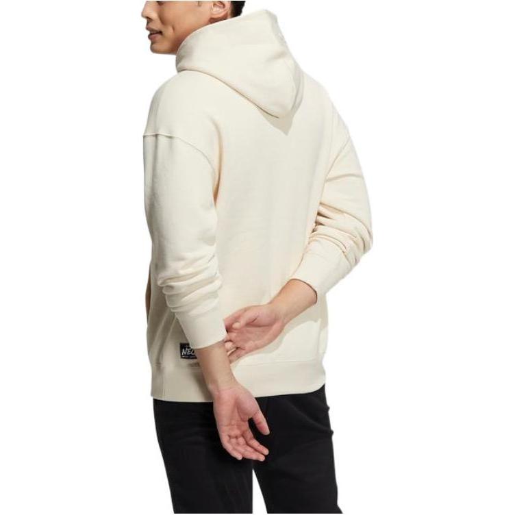 adidas Neo Sweatshirts Men's Ecru Hooded Moderate Regular HG9017