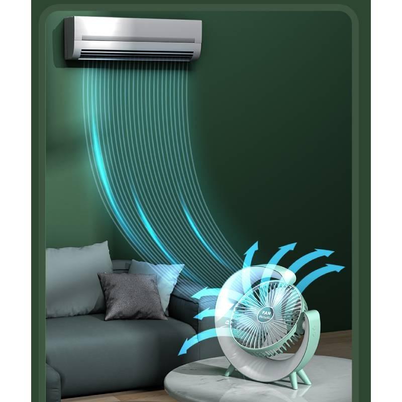 Stylish Colorful Led Desk Fan Portable Usb Rechargeable Mini Fan For Home And Office