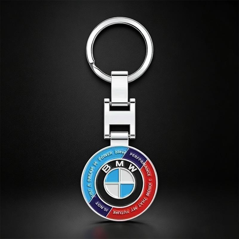For 50th Anniversary New Logo BMW Emblem Luxury Car Keychain For BMW X1 X2 X3 X4 X5 X6 3 5 Series M2 M3 M4 M5 M6 M7 Accessories pdck62
