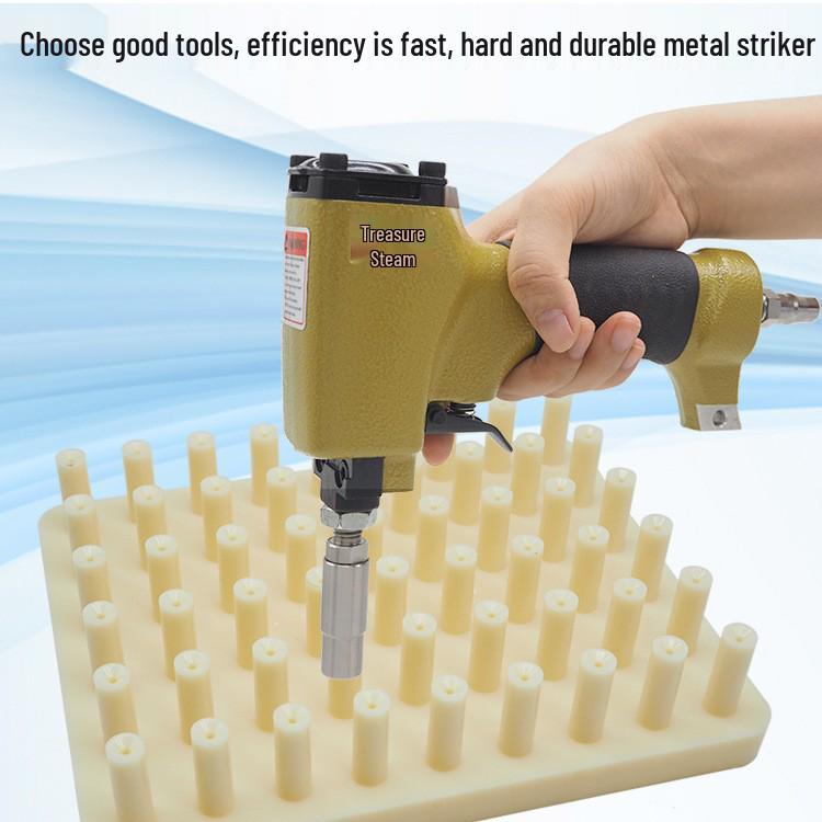 Pneumatic Upholstery Staple & Nail Gun for Sofa, Furniture, Mattress with Copper Nozzle